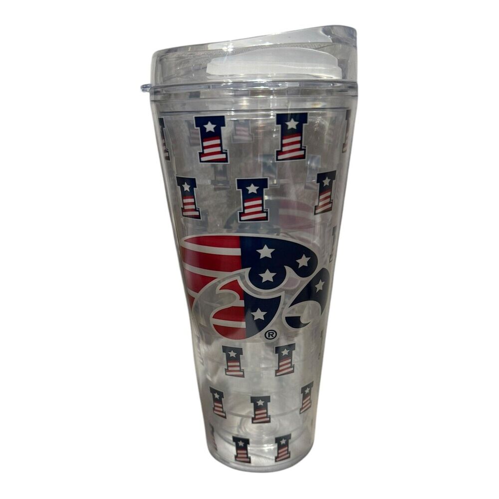 Iowa Hawkeyes 22oz. Tritan Americana Tumbler‎ With Lid - NEW